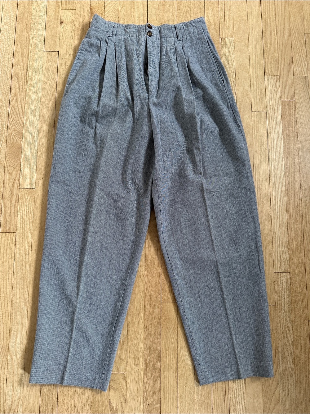 Vintage 80s 90s Esprit high waist barrel wide leg pants trousers size small